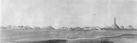 Drawing of Chimney Rock