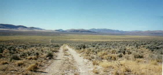 Photograph of trail in valley