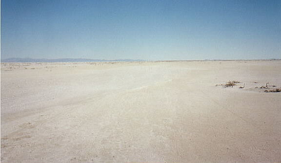 Photograph of salt desert
